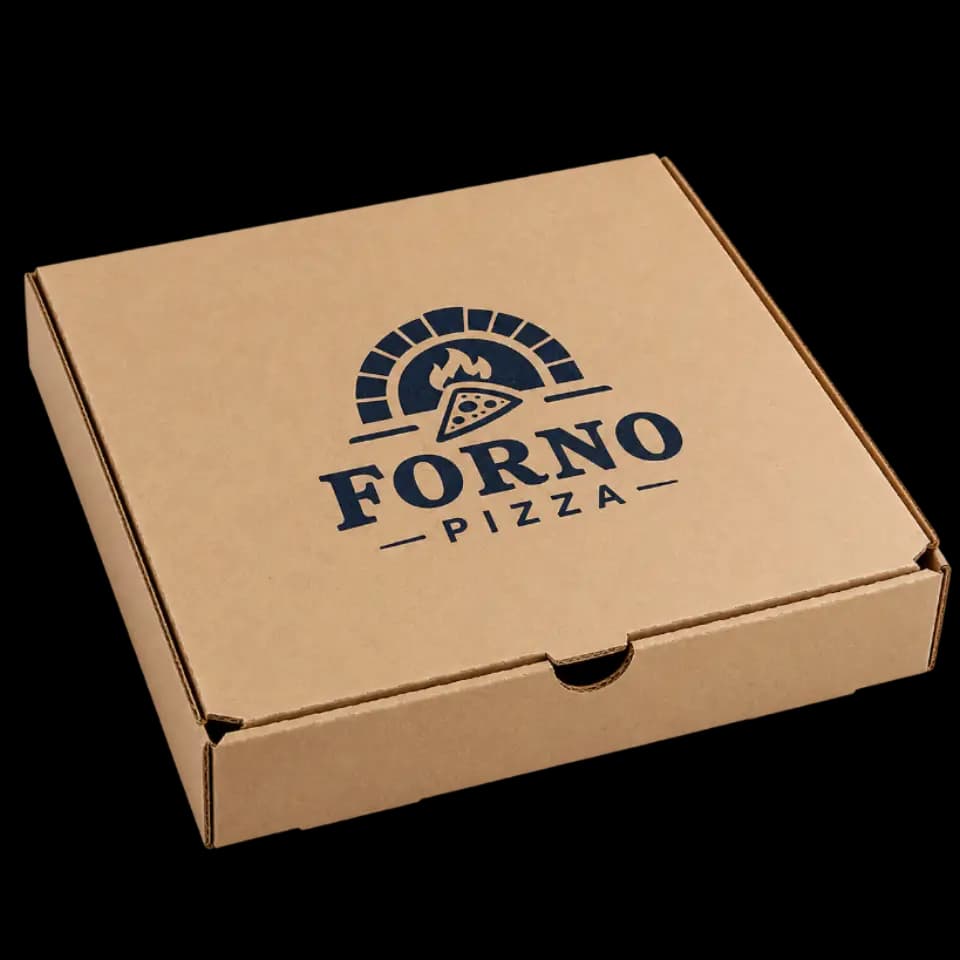 Custom printed kraft pizza box