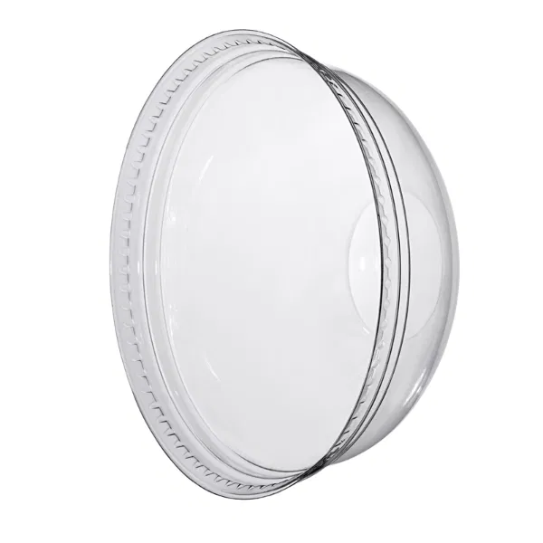 78mm Clear Greenspirit rPET Dome Lids S/Slot (JC1) (50x50)