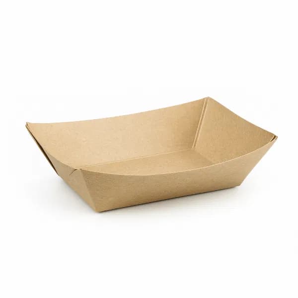 2.5lb Med KraftGreenspirit PaperFoodTray-205x135x48mm (2x250