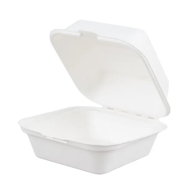 6" Bagasse Burger Box 15x15cm  (8x50)