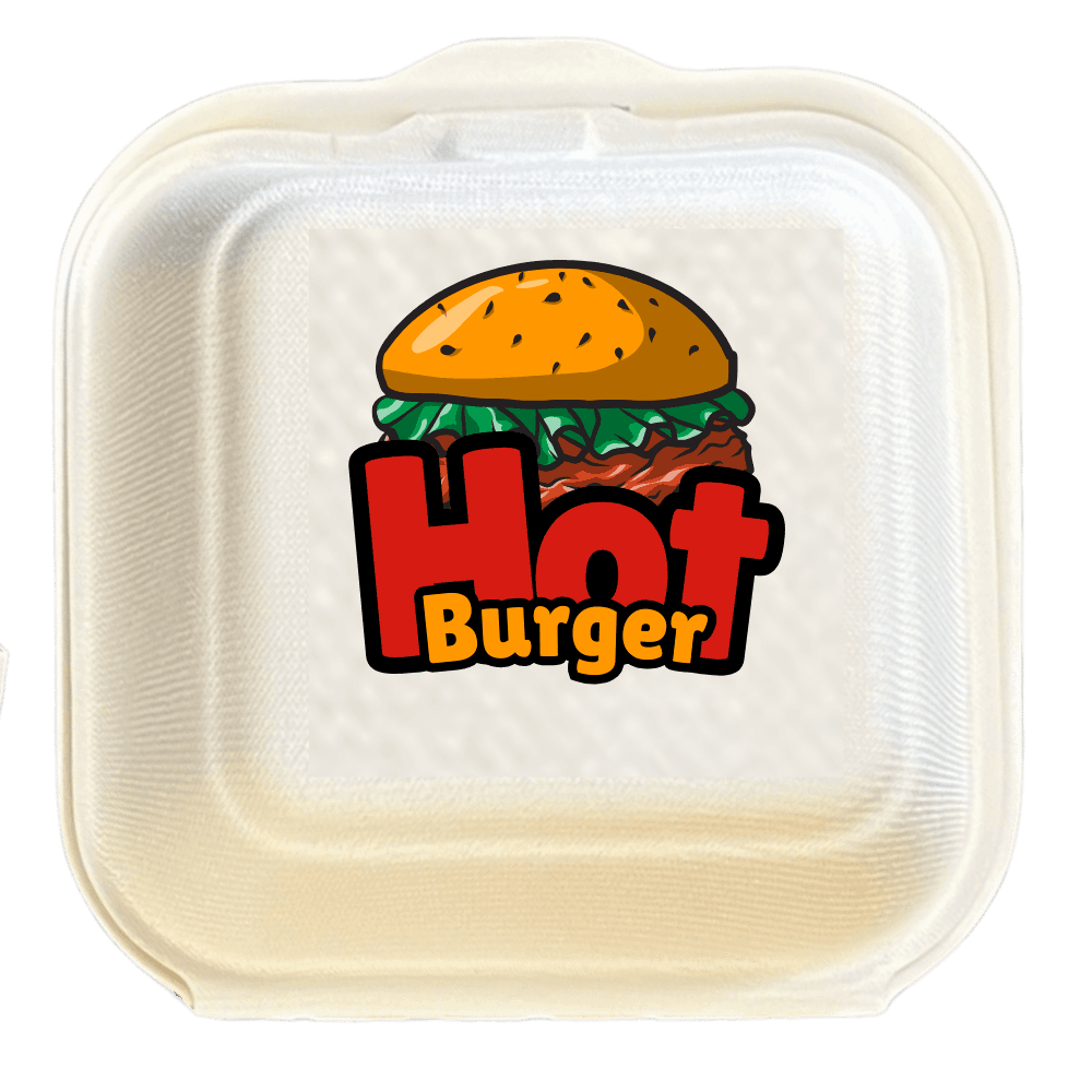 Bagasse Burger Box view 2