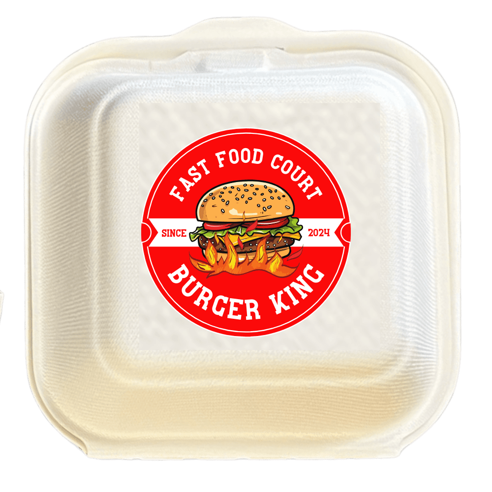 Bagasse Burger Box view 3