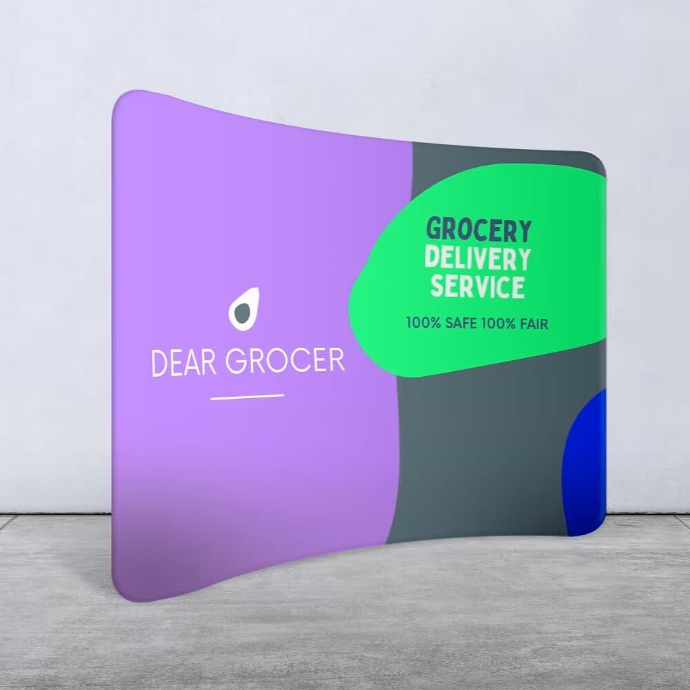 Curved Banner Stands Ireland — custom banners, stands and frames Ireland