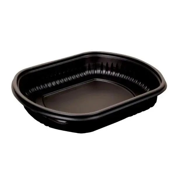 34oz black 1-compartment microwave container Ireland — wholesale meal-prep tray Ashbourne