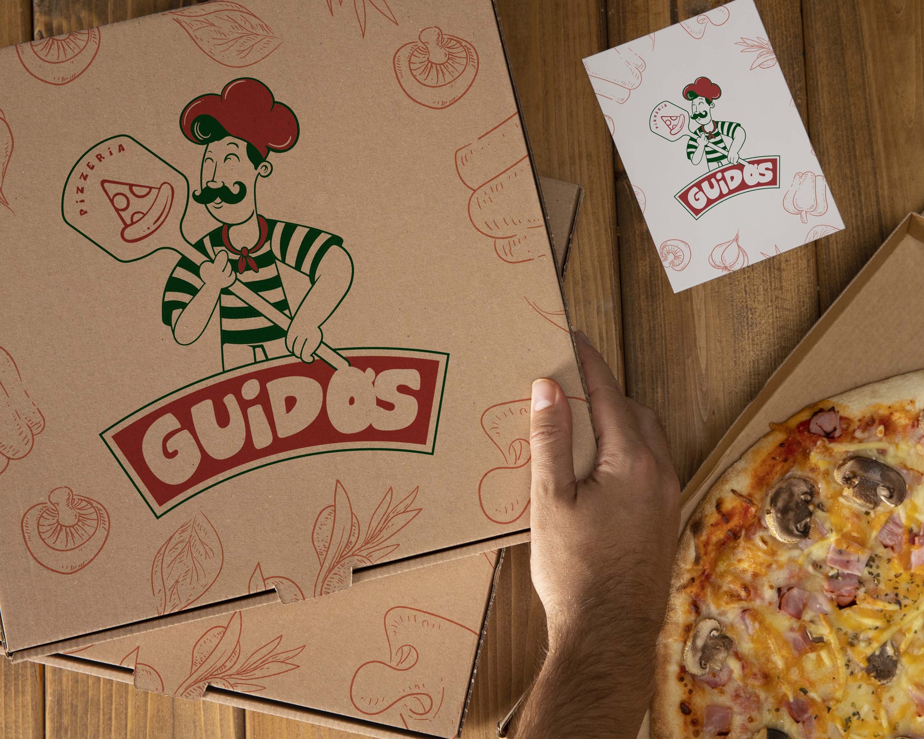 Custom printed pizza box design 2